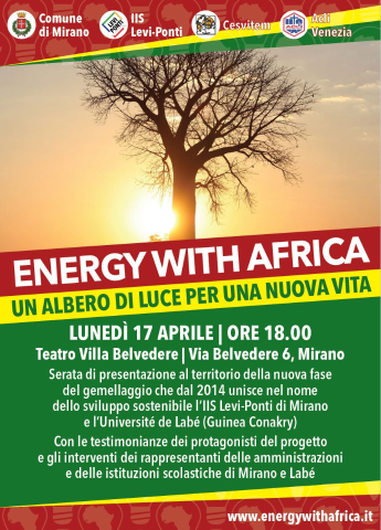 Energy with Africa, il 17 aprile una serata per raccontare il progetto al territorio