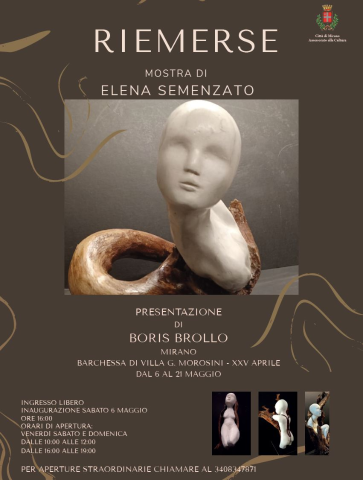 Sabato 6 maggio inaugurazione della mostra “Riemerse” di Elena Semenzato