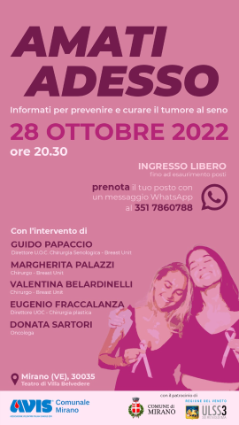 Ottobre in rosa 2022: incontro venerdì 28 e Biblioteca Vivente domenica 30