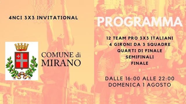 4NCI Invitational, torneo di basket 3x3 in piazza Martiri